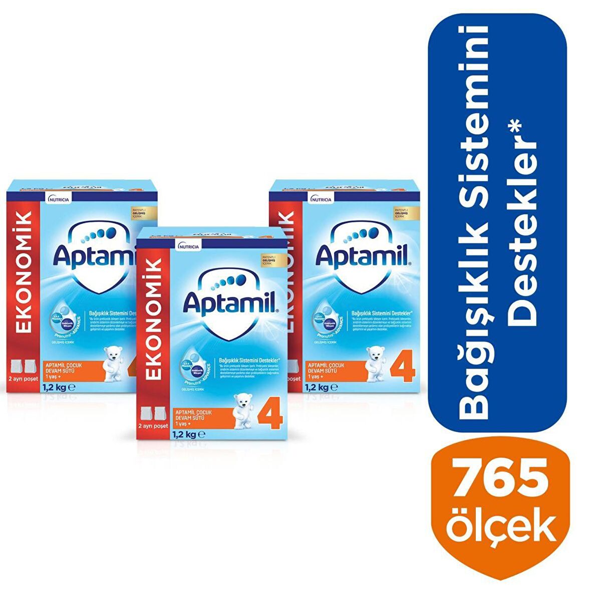 Aptamil 4 Prebiyotik Devam Sütü 3 x 1200 gr